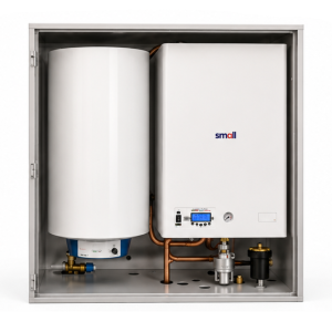 Guival Small.CxINSIDE 12kW - Electric Combi Boiler for outdoor installation with storage tank for central heating, shower & bath